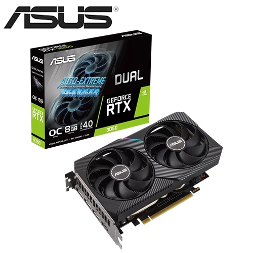 華碩 DUAL RTX3050 O8G(1852Mhz/128bit/8GB GDDR6/雙風扇/20cm)